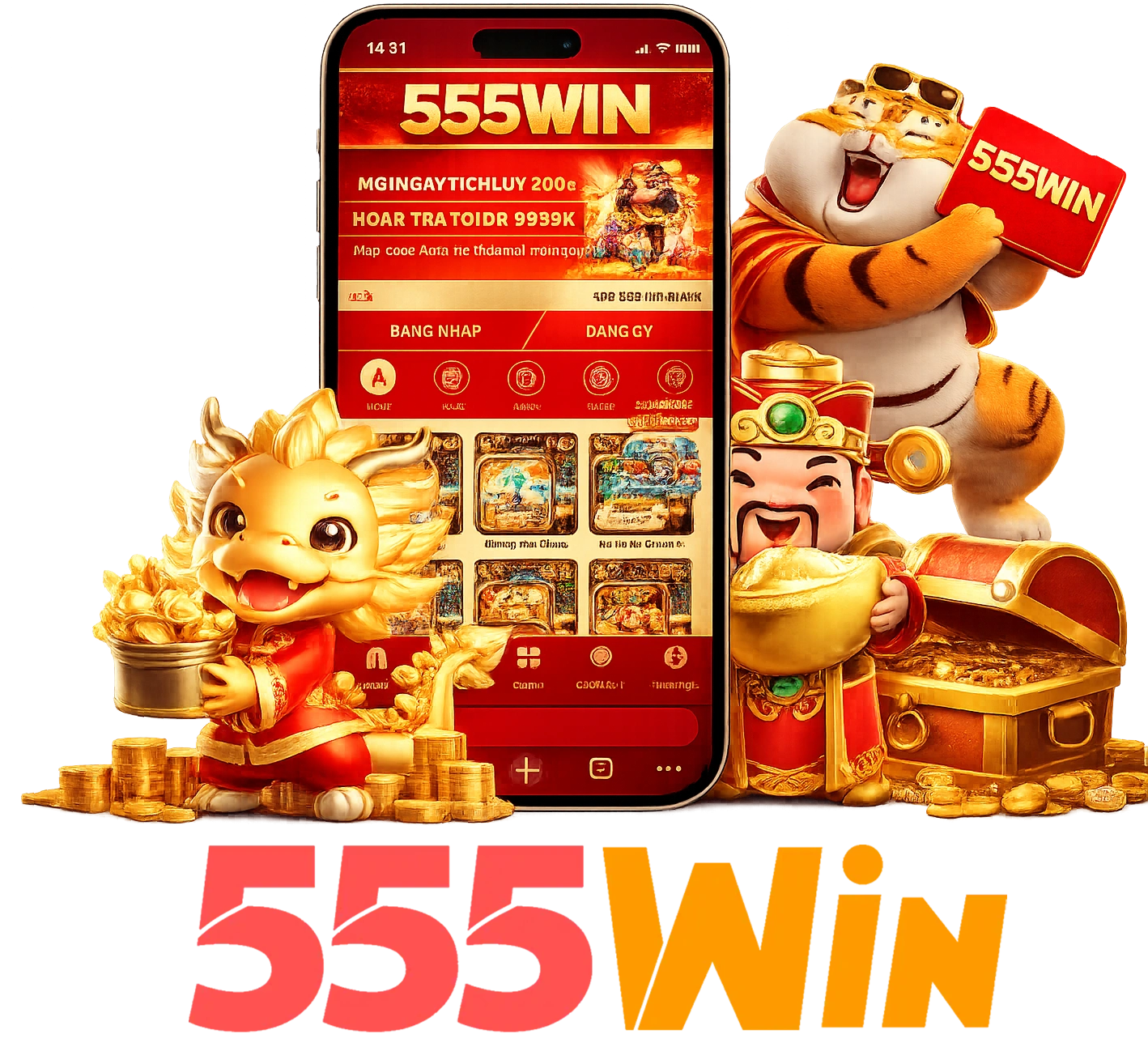 Ứng dụng và trải nghiệm di động 555Win